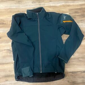 Arc'teryx Men's Epsilon AR Jacket - Dark Green and Orange